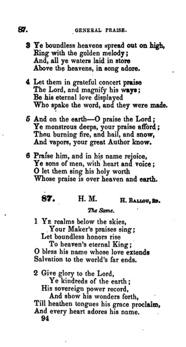 A Collection of Psalms and Hymns for the Use of Universalist Societies and Families 16ed.   page 95