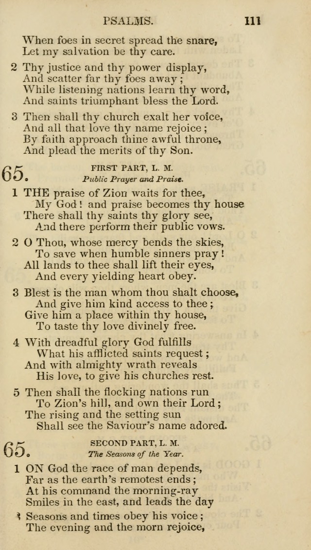 Church Psalmist: or psalms and hymns for the public, social and private use of evangelical Christians (5th ed.) page 113