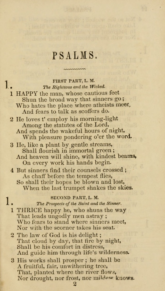 Church Psalmist: or psalms and hymns for the public, social and private use of evangelical Christians (5th ed.) page 15