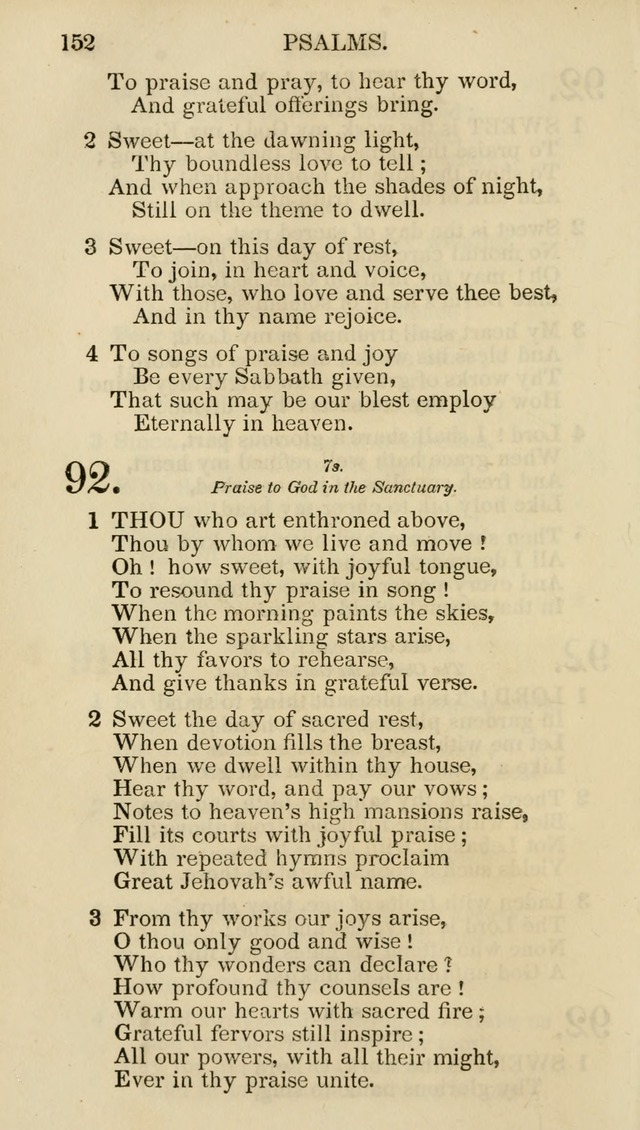 Church Psalmist: or psalms and hymns for the public, social and private use of evangelical Christians (5th ed.) page 154