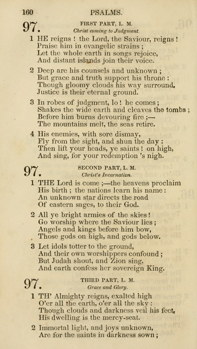 Church Psalmist: or psalms and hymns for the public, social and private use of evangelical Christians (5th ed.) page 162