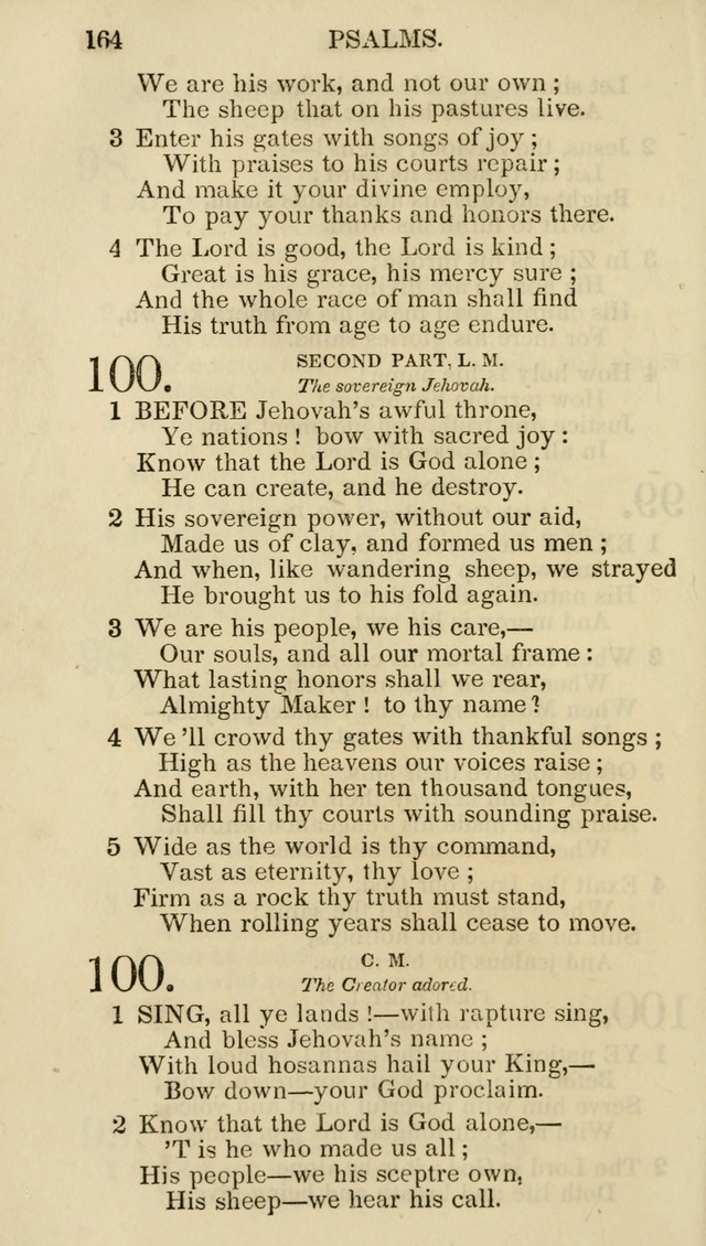 Church Psalmist: or psalms and hymns for the public, social and private use of evangelical Christians (5th ed.) page 166