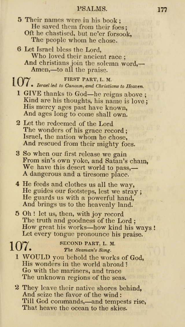 Church Psalmist: or psalms and hymns for the public, social and private use of evangelical Christians (5th ed.) page 179