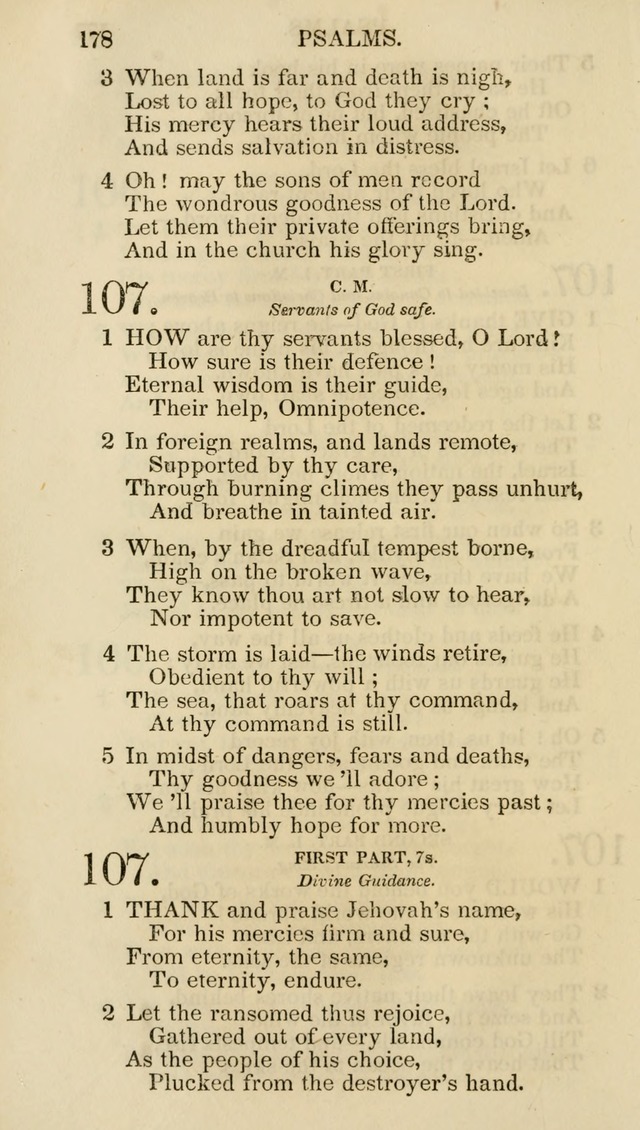 Church Psalmist: or psalms and hymns for the public, social and private use of evangelical Christians (5th ed.) page 180