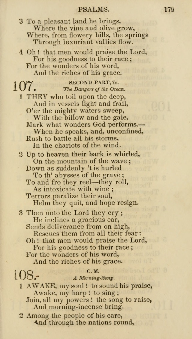 Church Psalmist: or psalms and hymns for the public, social and private use of evangelical Christians (5th ed.) page 181