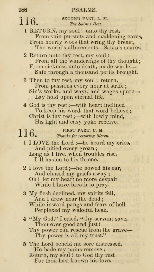 Church Psalmist: or psalms and hymns for the public, social and private use of evangelical Christians (5th ed.) page 190