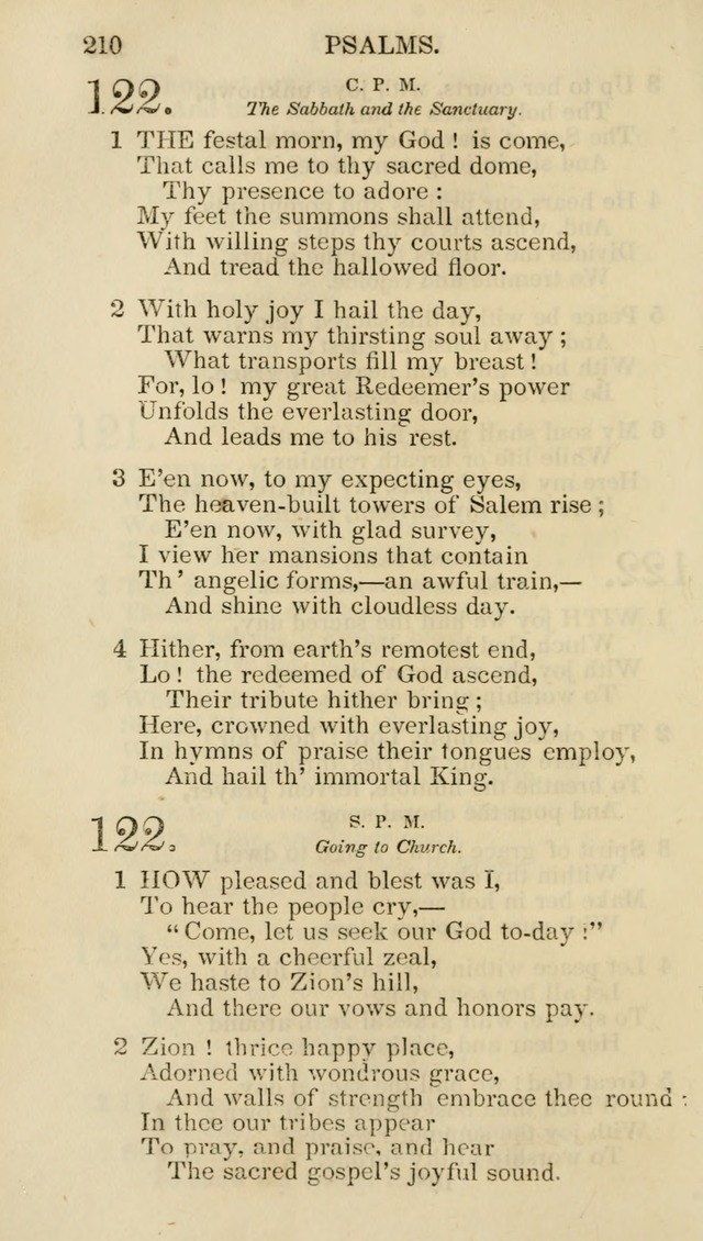 Church Psalmist: or psalms and hymns for the public, social and private use of evangelical Christians (5th ed.) page 212