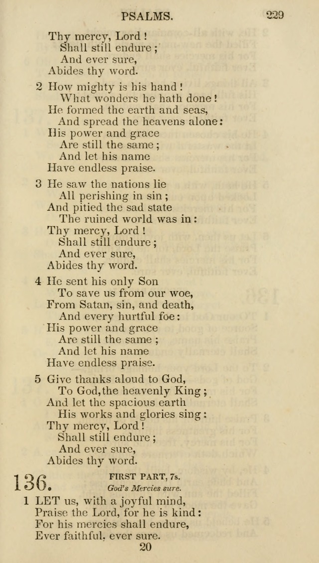 Church Psalmist: or psalms and hymns for the public, social and private use of evangelical Christians (5th ed.) page 231