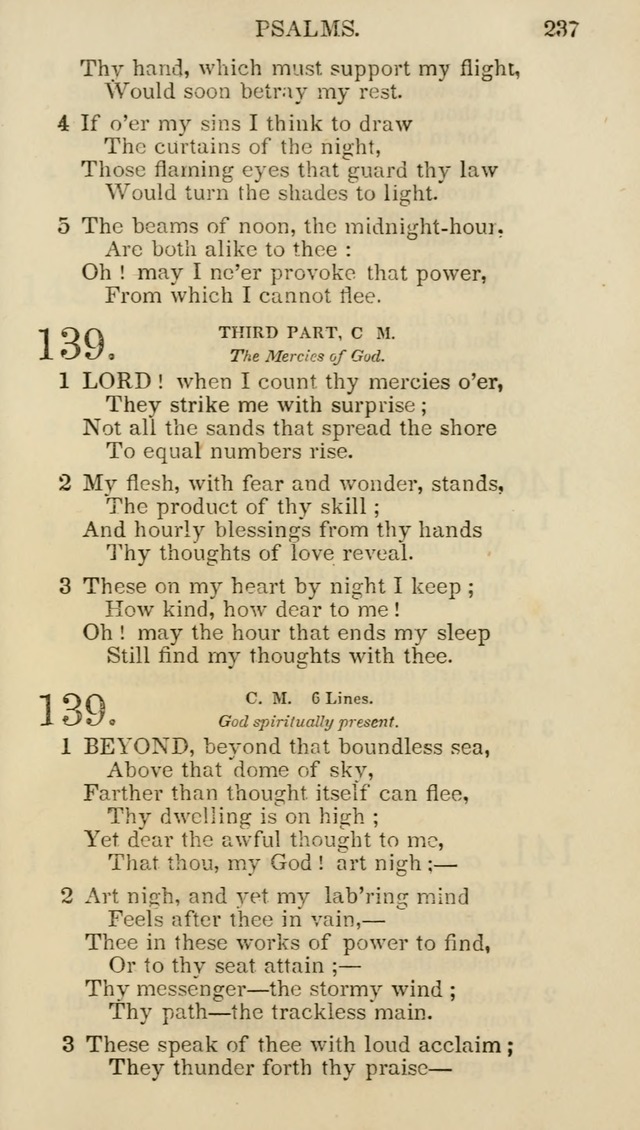 Church Psalmist: or psalms and hymns for the public, social and private use of evangelical Christians (5th ed.) page 239