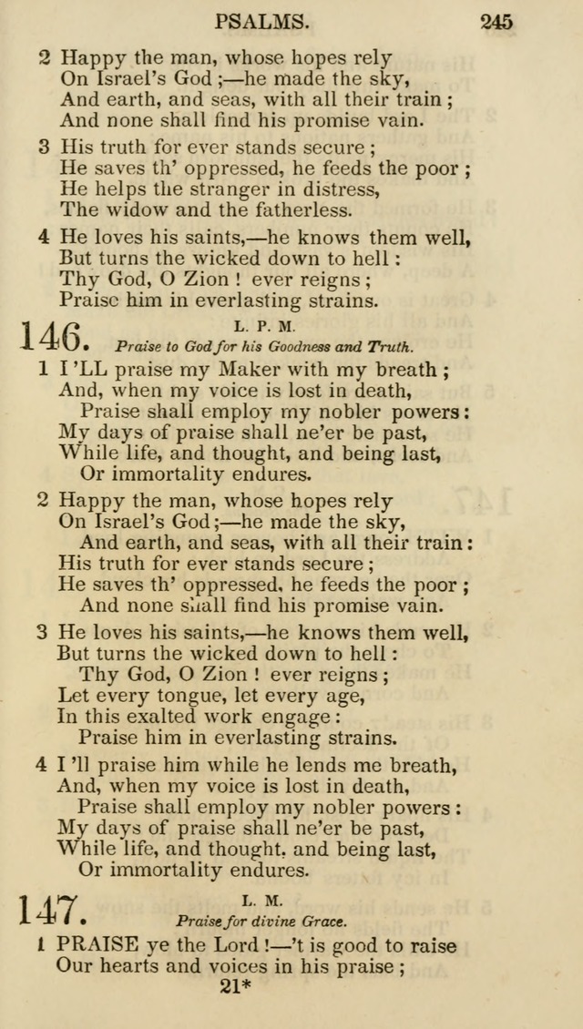 Church Psalmist: or psalms and hymns for the public, social and private use of evangelical Christians (5th ed.) page 247