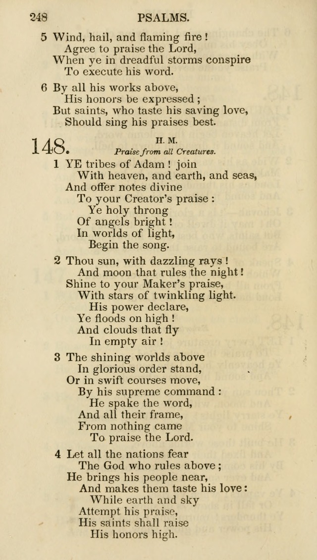 Church Psalmist: or psalms and hymns for the public, social and private use of evangelical Christians (5th ed.) page 250