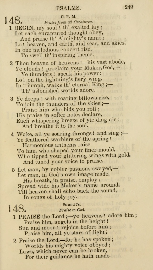 Church Psalmist: or psalms and hymns for the public, social and private use of evangelical Christians (5th ed.) page 251