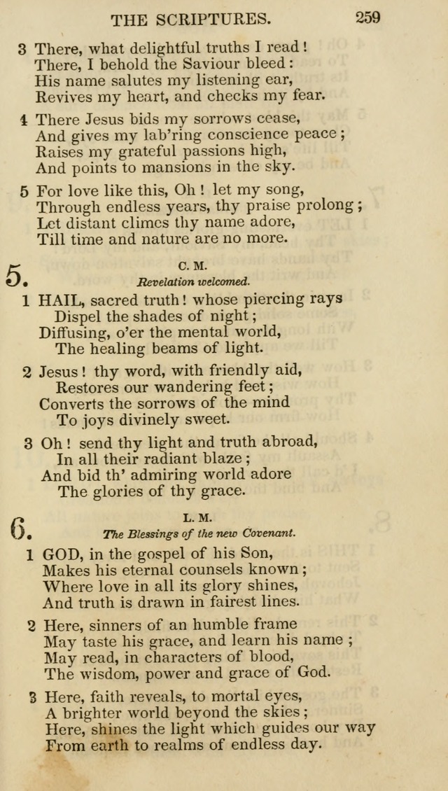 Church Psalmist: or psalms and hymns for the public, social and private use of evangelical Christians (5th ed.) page 261