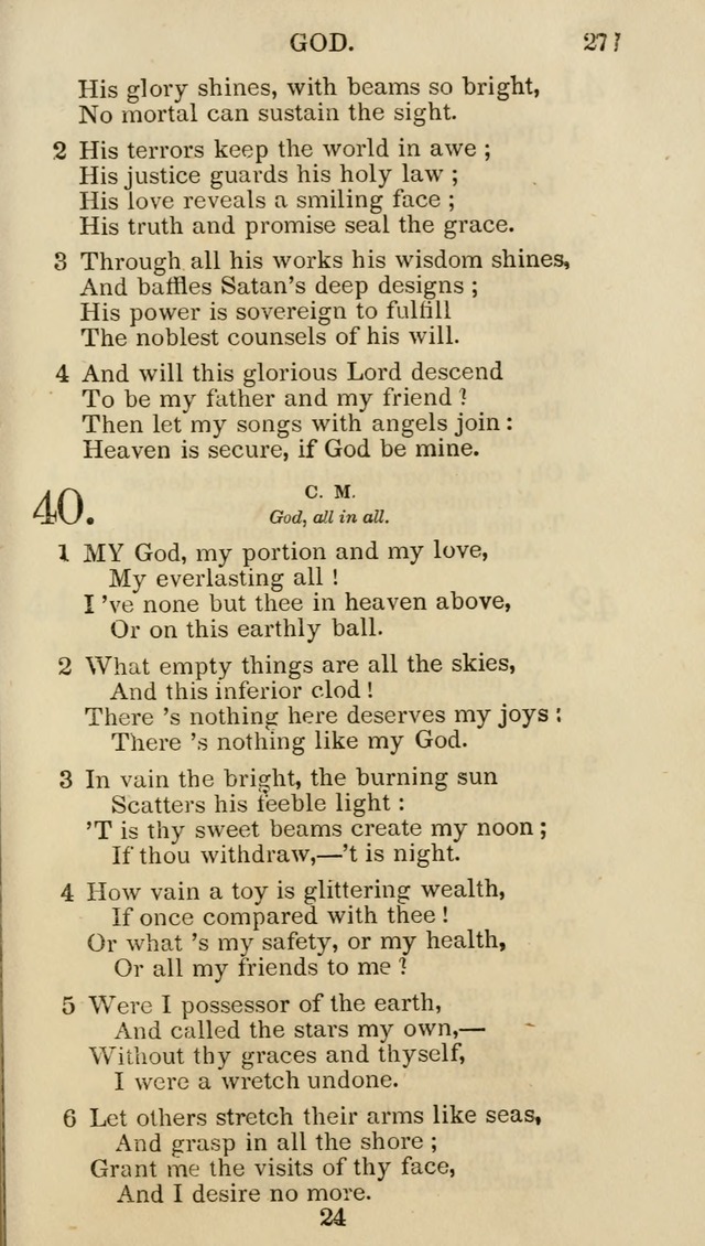 Church Psalmist: or psalms and hymns for the public, social and private use of evangelical Christians (5th ed.) page 279