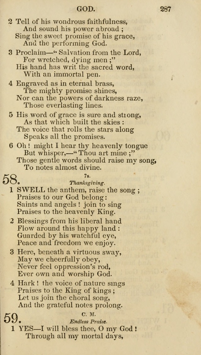 Church Psalmist: or psalms and hymns for the public, social and private use of evangelical Christians (5th ed.) page 289