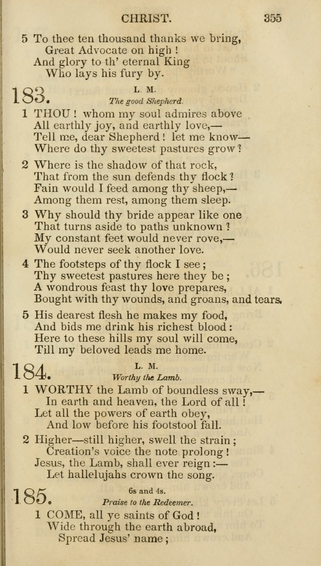 Church Psalmist: or psalms and hymns for the public, social and private use of evangelical Christians (5th ed.) page 357