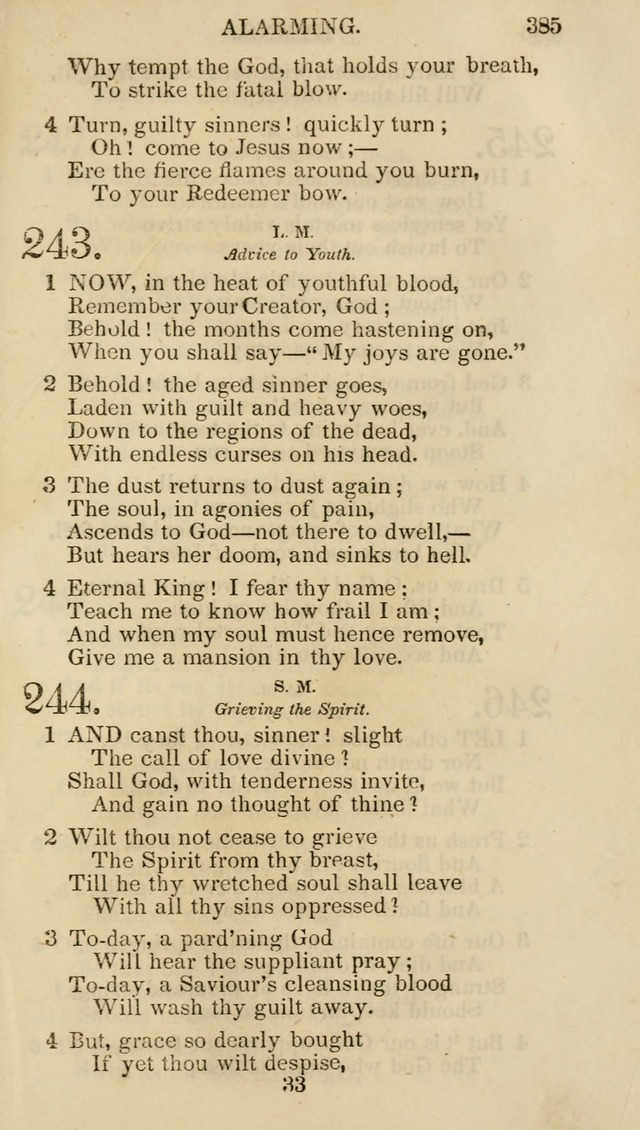 Church Psalmist: or psalms and hymns for the public, social and private use of evangelical Christians (5th ed.) page 387