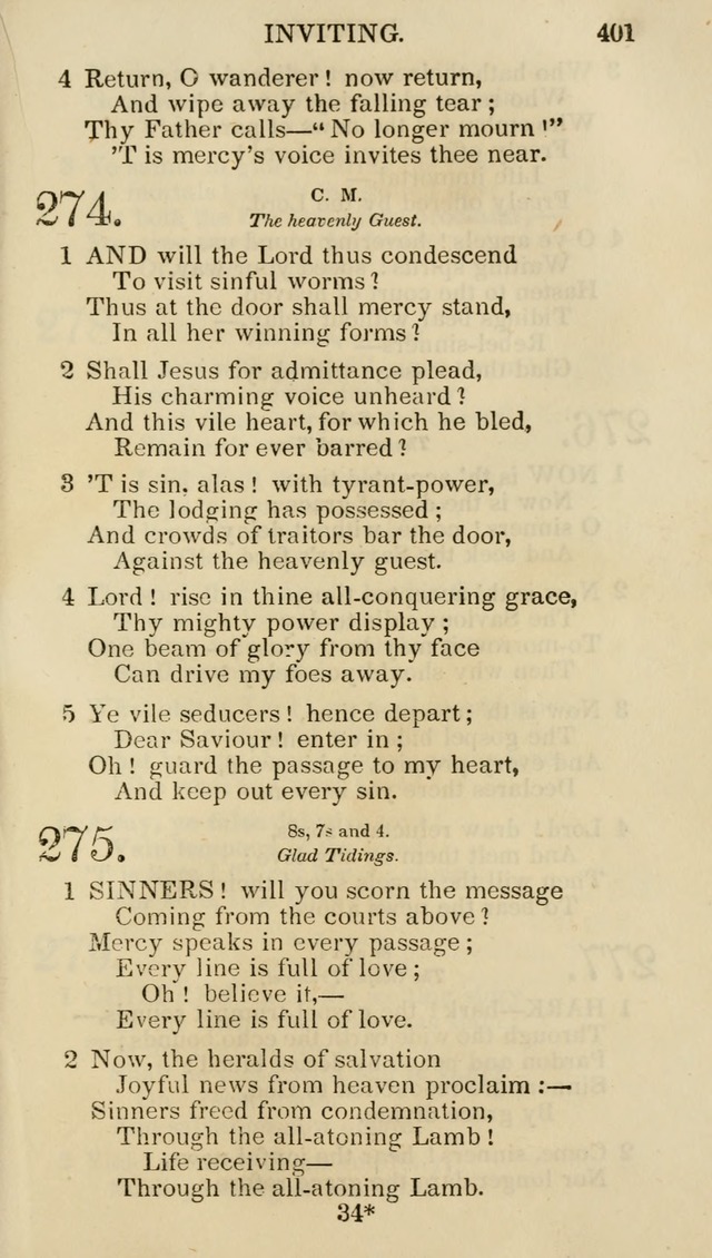 Church Psalmist: or psalms and hymns for the public, social and private use of evangelical Christians (5th ed.) page 403