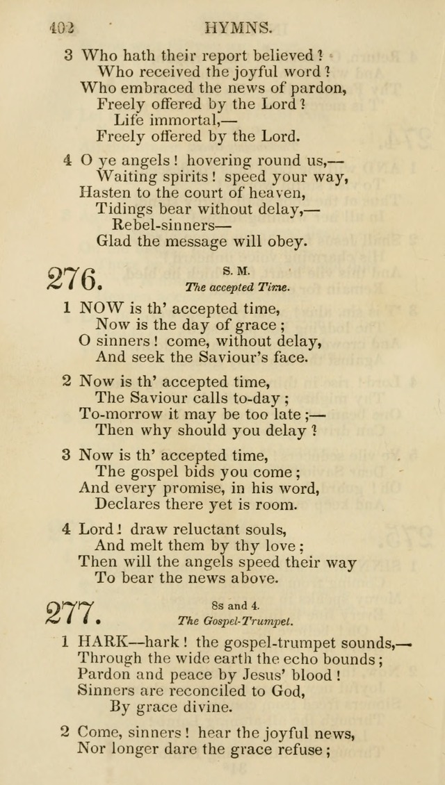 Church Psalmist: or psalms and hymns for the public, social and private use of evangelical Christians (5th ed.) page 404