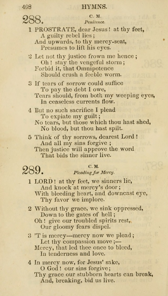 Church Psalmist: or psalms and hymns for the public, social and private use of evangelical Christians (5th ed.) page 410