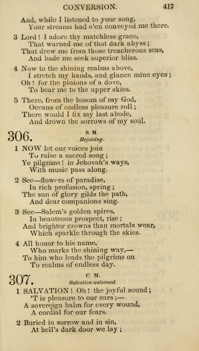 Church Psalmist: or psalms and hymns for the public, social and private use of evangelical Christians (5th ed.) page 419