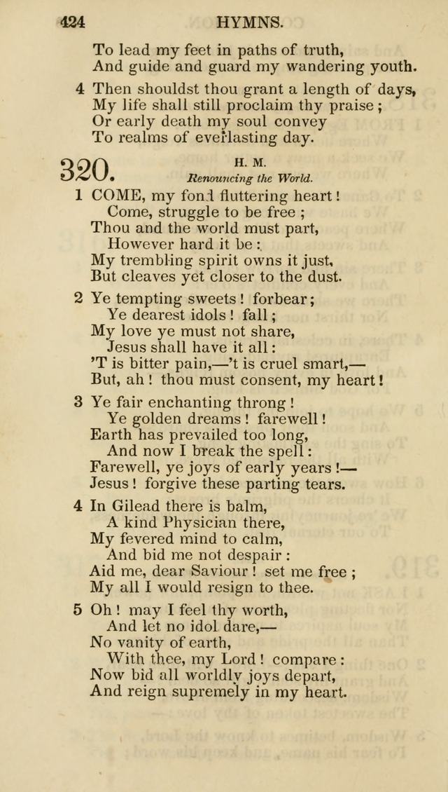 Church Psalmist: or psalms and hymns for the public, social and private use of evangelical Christians (5th ed.) page 426