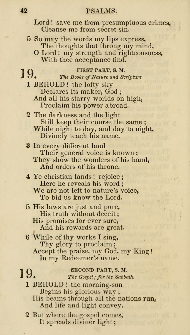 Church Psalmist: or psalms and hymns for the public, social and private use of evangelical Christians (5th ed.) page 44