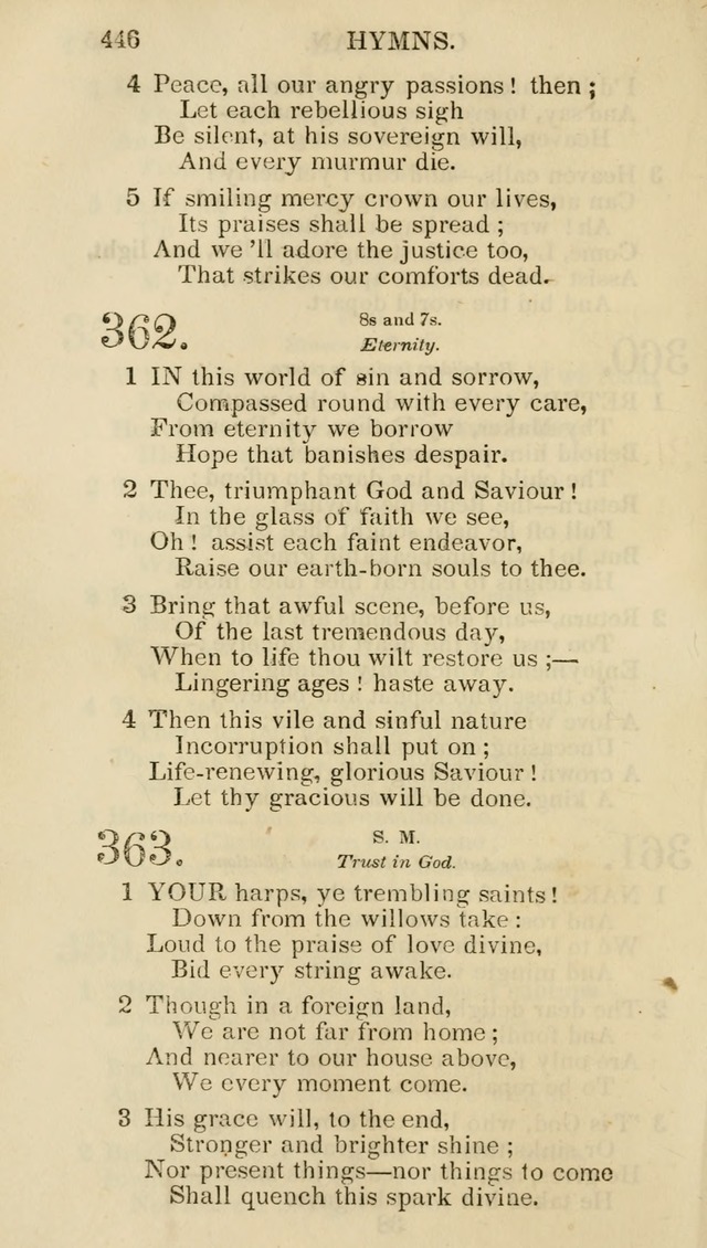 Church Psalmist: or psalms and hymns for the public, social and private use of evangelical Christians (5th ed.) page 448