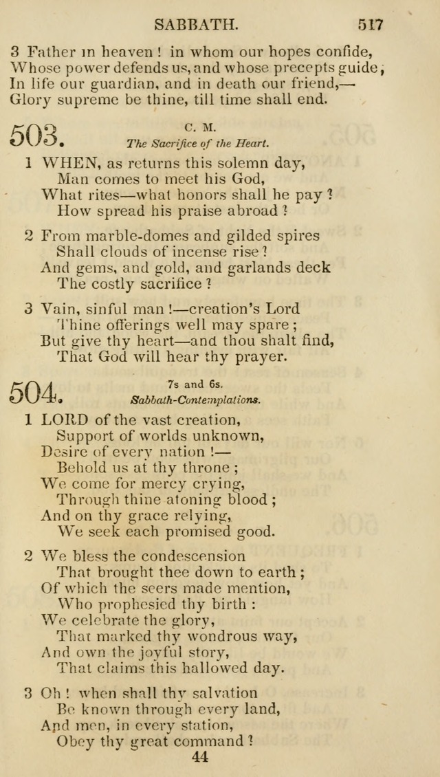 Church Psalmist: or psalms and hymns for the public, social and private use of evangelical Christians (5th ed.) page 519