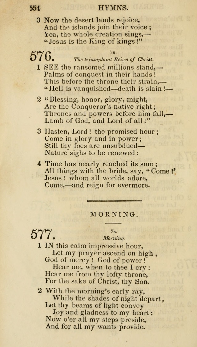 Church Psalmist: or psalms and hymns for the public, social and private use of evangelical Christians (5th ed.) page 556