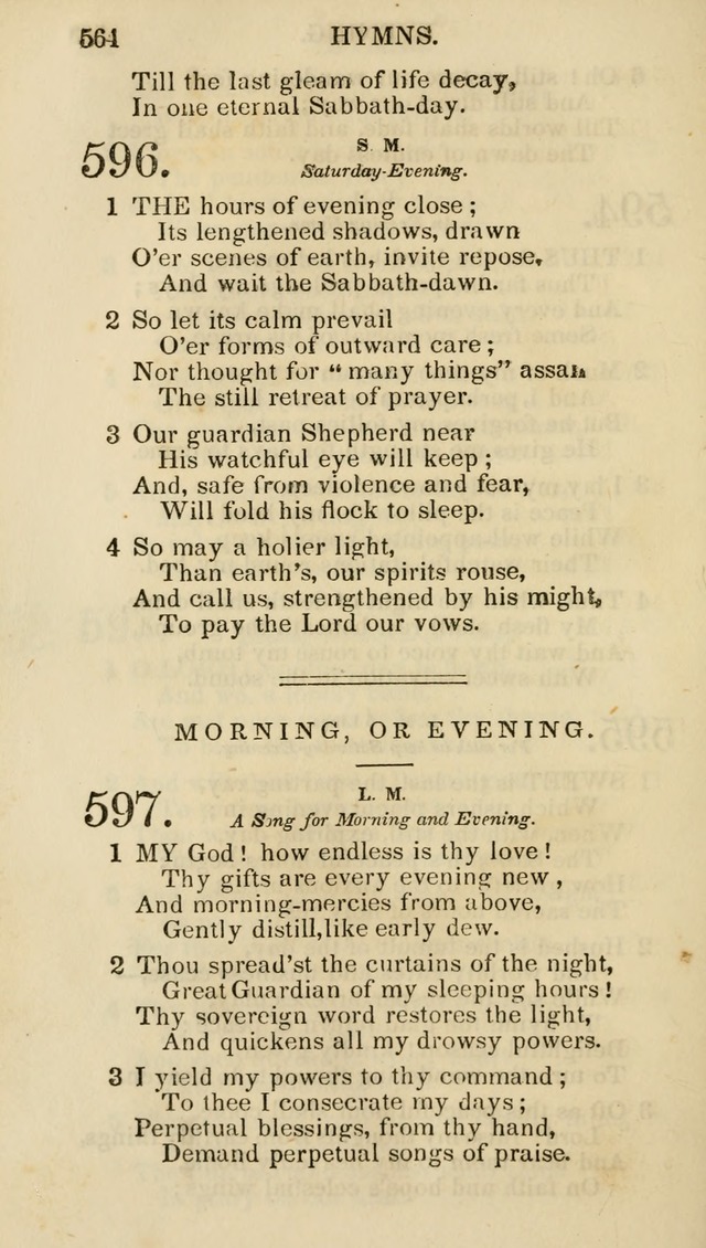 Church Psalmist: or psalms and hymns for the public, social and private use of evangelical Christians (5th ed.) page 566