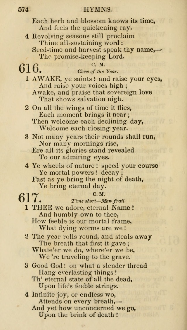 Church Psalmist: or psalms and hymns for the public, social and private use of evangelical Christians (5th ed.) page 576