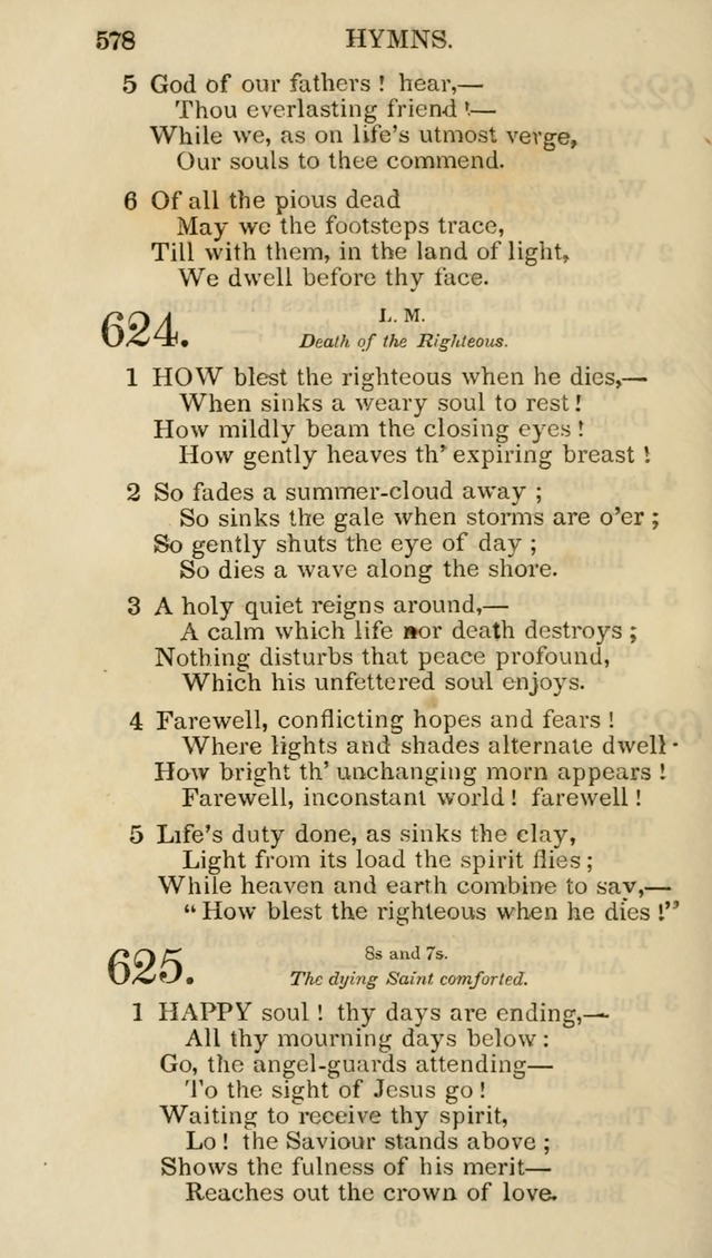 Church Psalmist: or psalms and hymns for the public, social and private use of evangelical Christians (5th ed.) page 580