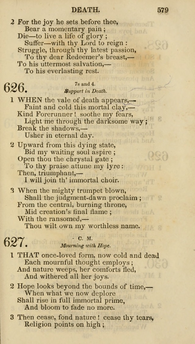 Church Psalmist: or psalms and hymns for the public, social and private use of evangelical Christians (5th ed.) page 581