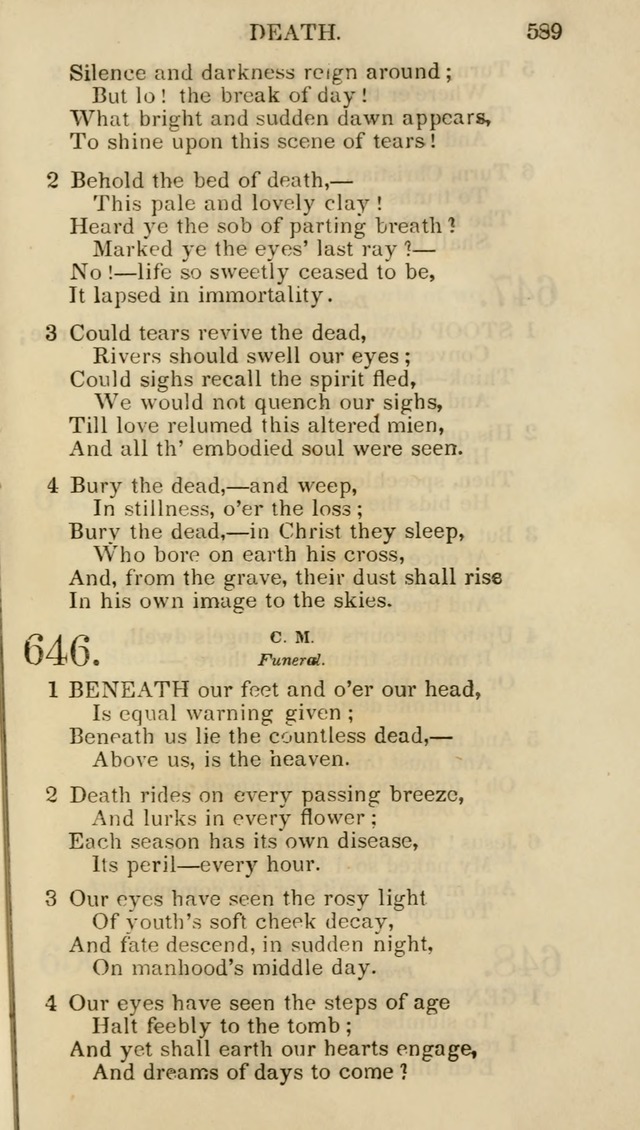 Church Psalmist: or psalms and hymns for the public, social and private use of evangelical Christians (5th ed.) page 591