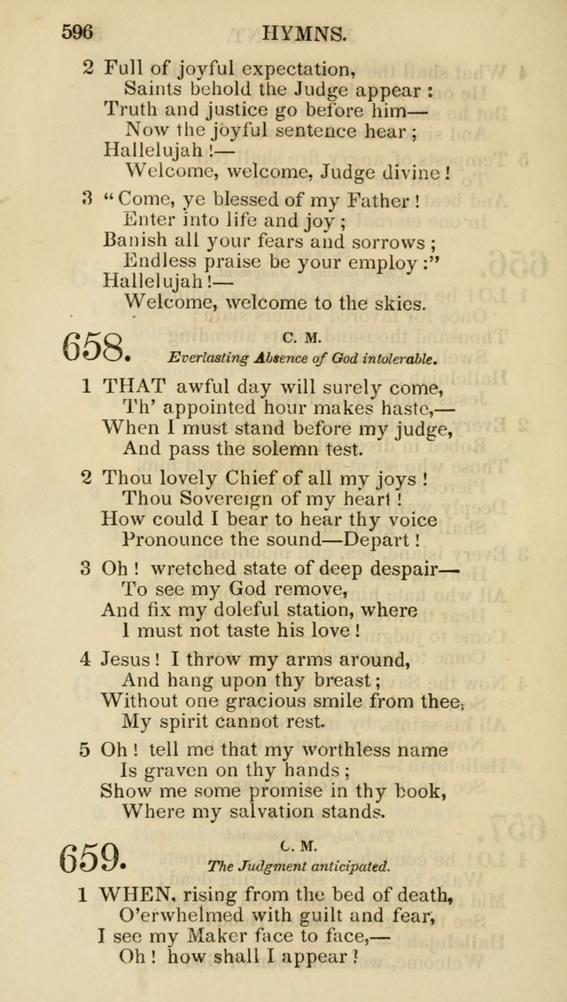 Church Psalmist: or psalms and hymns for the public, social and private use of evangelical Christians (5th ed.) page 598