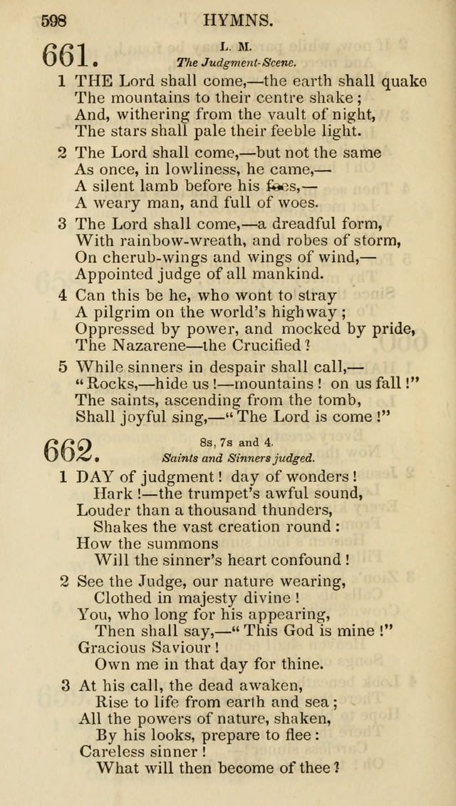 Church Psalmist: or psalms and hymns for the public, social and private use of evangelical Christians (5th ed.) page 600