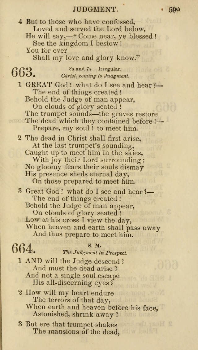 Church Psalmist: or psalms and hymns for the public, social and private use of evangelical Christians (5th ed.) page 601