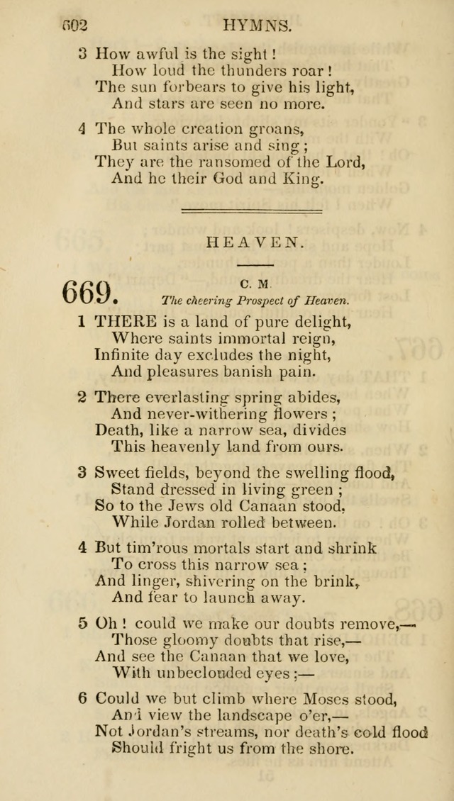 Church Psalmist: or psalms and hymns for the public, social and private use of evangelical Christians (5th ed.) page 604