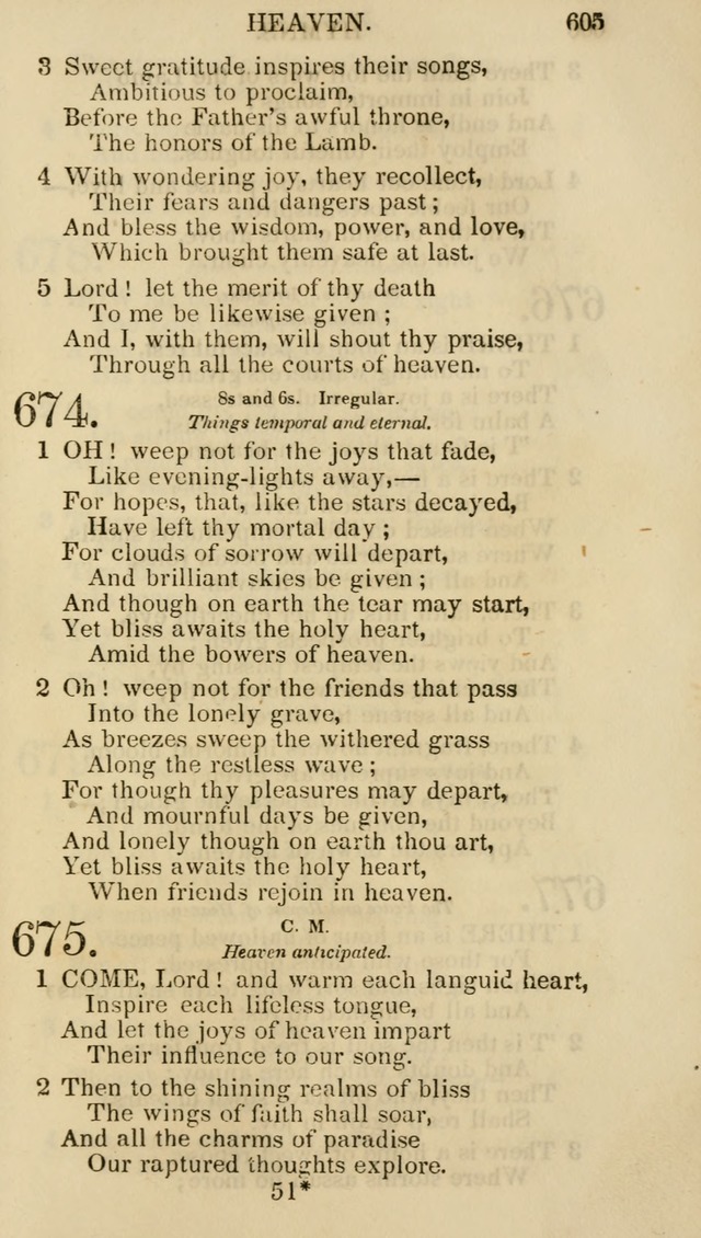 Church Psalmist: or psalms and hymns for the public, social and private use of evangelical Christians (5th ed.) page 607