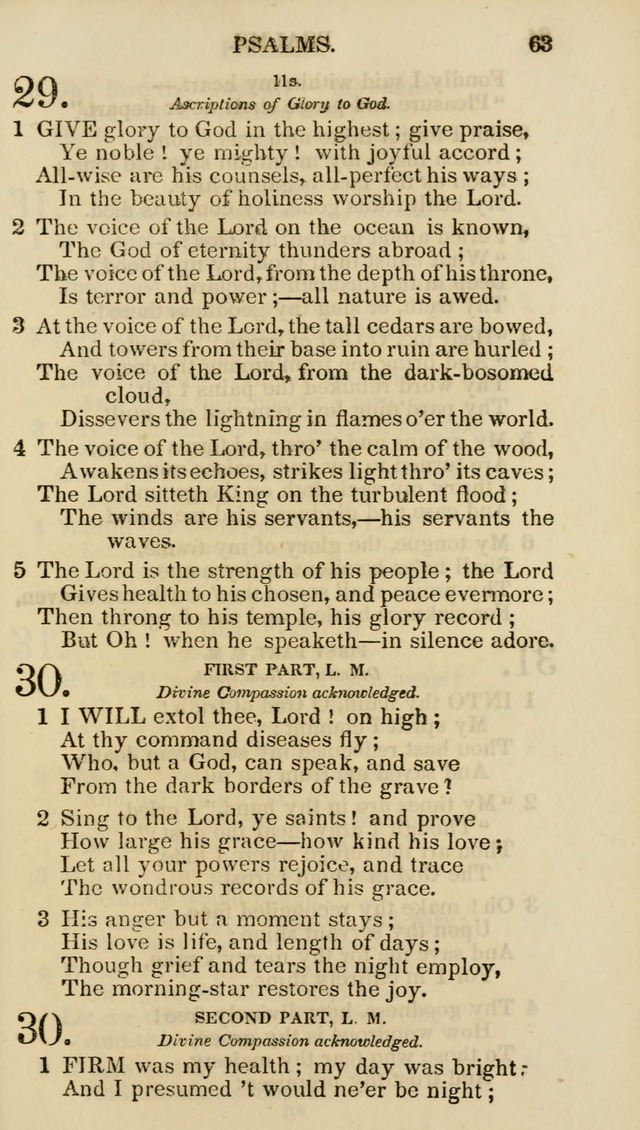 Church Psalmist: or psalms and hymns for the public, social and private use of evangelical Christians (5th ed.) page 65