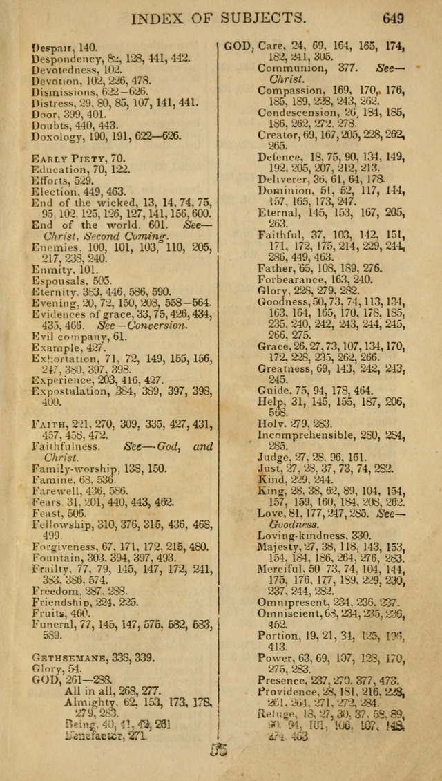 Church Psalmist: or psalms and hymns for the public, social and private use of evangelical Christians (5th ed.) page 669