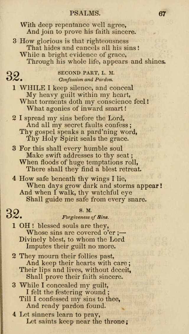 Church Psalmist: or psalms and hymns for the public, social and private use of evangelical Christians (5th ed.) page 69