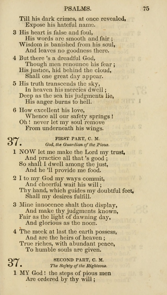 Church Psalmist: or psalms and hymns for the public, social and private use of evangelical Christians (5th ed.) page 77