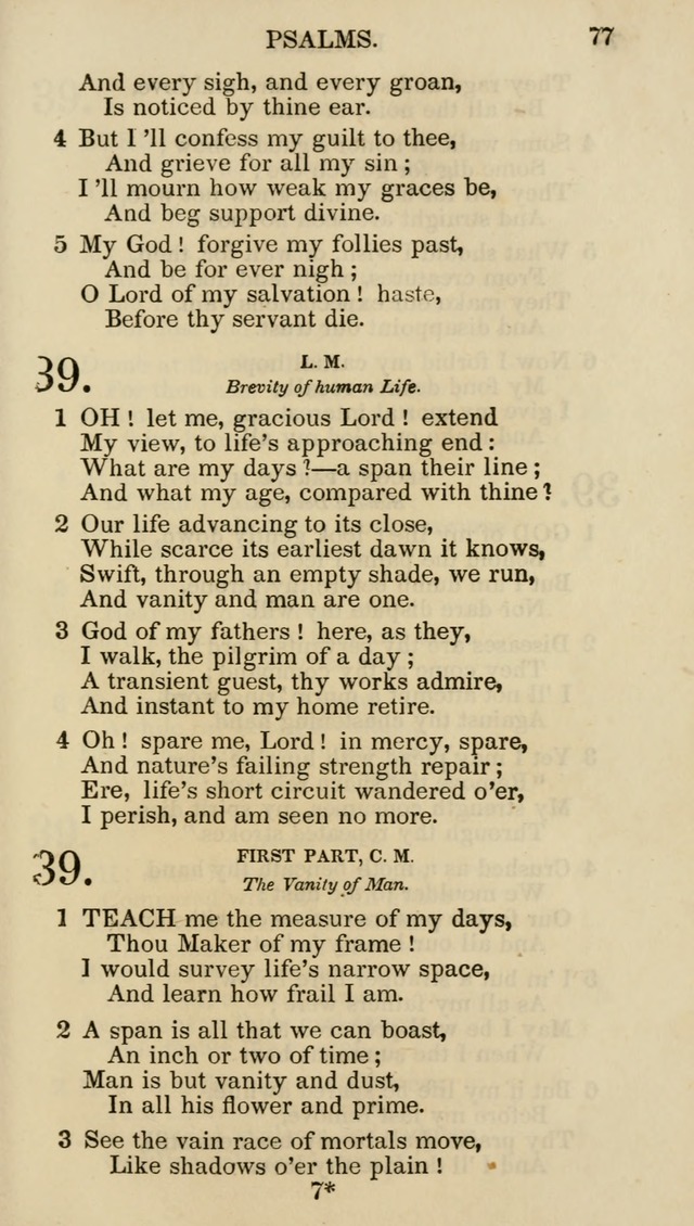 Church Psalmist: or psalms and hymns for the public, social and private use of evangelical Christians (5th ed.) page 79