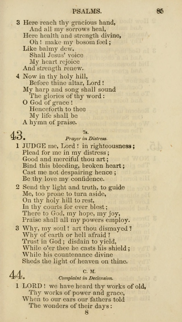 Church Psalmist: or psalms and hymns for the public, social and private use of evangelical Christians (5th ed.) page 87