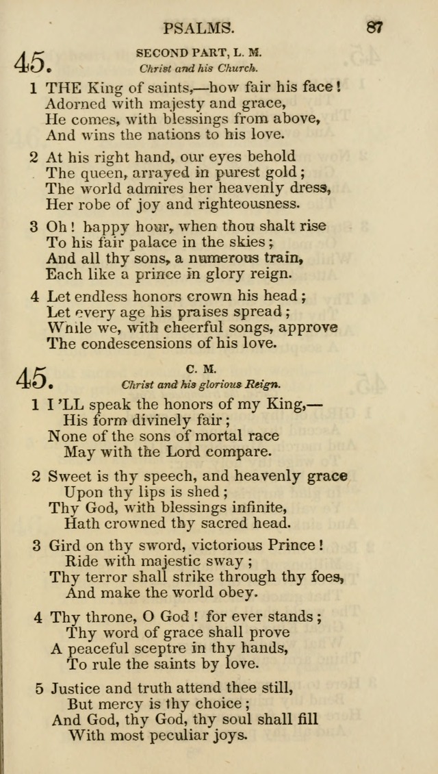 Church Psalmist: or psalms and hymns for the public, social and private use of evangelical Christians (5th ed.) page 89