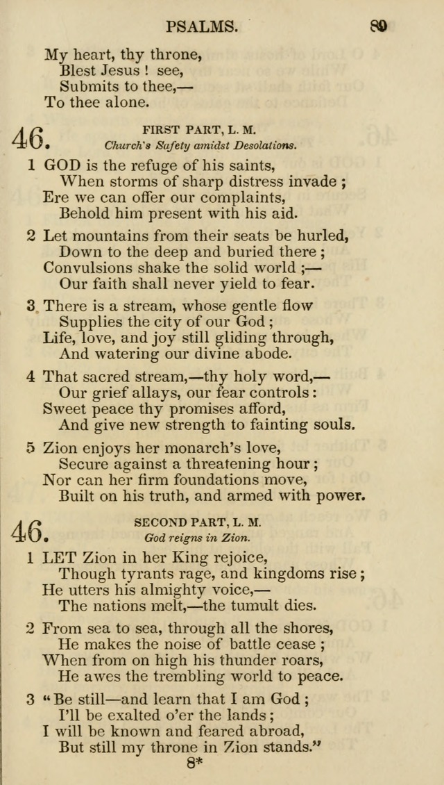 Church Psalmist: or psalms and hymns for the public, social and private use of evangelical Christians (5th ed.) page 91