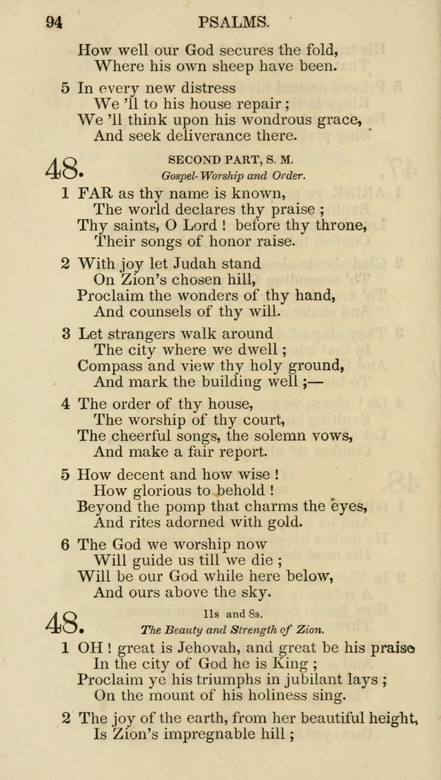 Church Psalmist: or psalms and hymns for the public, social and private use of evangelical Christians (5th ed.) page 96