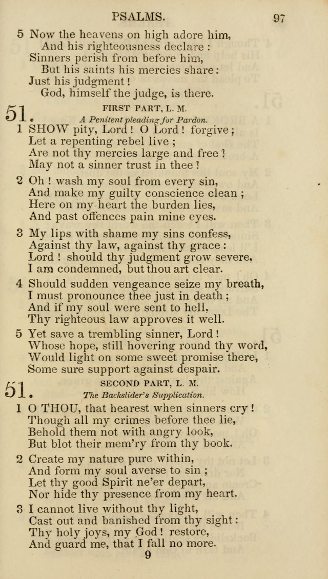 Church Psalmist: or psalms and hymns for the public, social and private use of evangelical Christians (5th ed.) page 99